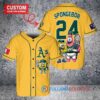 Oakland Athletics x SpongeBob SquarePants with Trophy Custom Baseball Jersey Gold