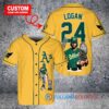Oakland Athletics x Wolverine Logan with Trophy Custom Baseball Jersey Gold