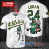 Oakland Athletics x Wolverine Logan with Trophy Custom Baseball Jersey White