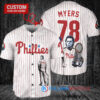 Philadelphia Phillies x Halloween Michael Myers with Trophy Custom Baseball Jersey White