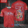 Philadelphia Phillies x Limited Edition with World Series Trophy Custom Baseball Jersey Red