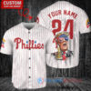 Philadelphia Phillies x Limited Edition with World Series Trophy Custom Baseball Jersey White