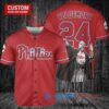 Philadelphia Phillies x Lord Voldemort Harry Potter with Trophy Custom Baseball Jersey Red