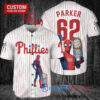 Philadelphia Phillies x Marvel Spiderman with Trophy Custom Baseball Jersey White