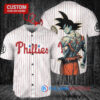 Philadelphia Phillies x Son Goku Kakarot Super Saiyan Dragon Ball Z with Trophy Baseball Jersey White