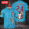 Philadelphia Phillies x Wolverine Logan with Trophy Custom Baseball Jersey Light Blue