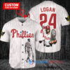 Philadelphia Phillies x Wolverine Logan with Trophy Custom Baseball Jersey White
