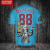 Phillies Beetlejuice Halloween World Series Trophy Baseball Jersey Blue
