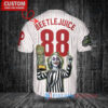 Phillies Beetlejuice Halloween World Series Trophy Baseball Jersey White