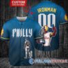 Phillies x Iron Man Tony Stark Baseball Jersey - Light Blue City Connect