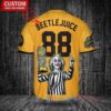 Pirates Beetlejuice Halloween World Series Trophy Baseball Jersey Gold City Connect