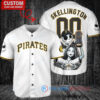 Pirates x Jack Skellington Sally World Series Trophy Baseball Jersey White