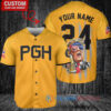 Pittsburgh Pirates Limited Edition World Series Trophy Baseball Jersey Gold City Connect