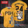 Pittsburgh Pirates Luke Skywalker Star Wars Jersey Gold City Connect Trophy