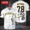 Pittsburgh Pirates x Halloween Michael Myers with Trophy Custom Baseball Jersey White