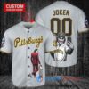 Pittsburgh Pirates x Joker DC Comics with Trophy Custom Baseball Jersey Gray