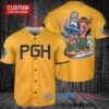 Pittsburgh Pirates x Lilo & Stitch with Trophy Baseball Jersey Gold City Connect