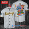 Pittsburgh Pirates x Lilo & Stitch with Trophy Baseball Jersey Gray