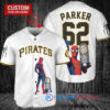 Pittsburgh Pirates x Marvel Spiderman with Trophy Custom Baseball Jersey White