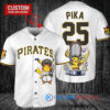 Pittsburgh Pirates x Pikachu Pokemon with Trophy Custom Baseball Jersey White