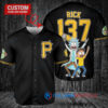 Pittsburgh Pirates x Rick and Morty with Trophy Custom Baseball Jersey Black
