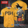 Pittsburgh Pirates x Son Goku Kakarot Super Saiyan Dragon Ball Z with Trophy Baseball Jersey Gold City Connect