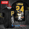 Pittsburgh Pirates x Wolverine Logan with Trophy Custom Baseball Jersey Black