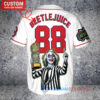Red Sox Beetlejuice Halloween World Series Trophy Baseball Jersey White