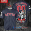 Red Sox Jack Skellington Sally World Series Trophy Baseball Jersey Navy