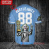 Royals x Beetlejuice Halloween World Series Trophy Baseball Jersey Blue