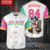 San Diego Padres Freddy Krueger Halloween World Series Trophy Baseball Jersey White