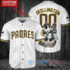 San Diego Padres Jack Skellington Sally World Series Trophy Baseball Jersey White