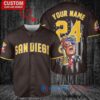 San Diego Padres Limited Edition World Series Trophy Baseball Jersey Brown