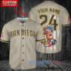 San Diego Padres Limited Edition World Series Trophy Baseball Jersey Tan