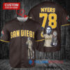 San Diego Padres x Halloween Michael Myers with Trophy Custom Baseball Jersey Brown