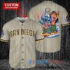 San Diego Padres x Lilo & Stitch with Trophy Baseball Jersey Tan