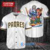 San Diego Padres x Lilo & Stitch with Trophy Baseball Jersey White