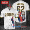 San Diego Padres x Marvel Spiderman with Trophy Custom Baseball Jersey White