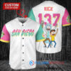 San Diego Padres x Rick and Morty with Trophy Custom Baseball Jersey White City Connect