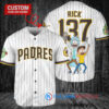 San Diego Padres x Rick and Morty with Trophy Custom Baseball Jersey White