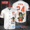 San Francisco Giants x Baby Yoda Star Wars The Mandalorian with Trophy Custom Baseball Jersey White City Connect