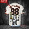 San Francisco Giants x Beetlejuice Halloween with World Series Trophy Custom Baseball Jersey Cream