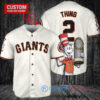 San Francisco Giants x Dr Seuss with World Series Trophy Custom Baseball Jersey Cream