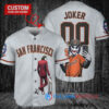 San Francisco Giants x Joker DC Comics with Trophy Custom Baseball Jersey Gray