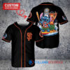 San Francisco Giants x Lilo & Stitch with Trophy Baseball Jersey Black