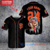 San Francisco Giants x Limited Edition with World Series Trophy Custom Baseball Jersey Black