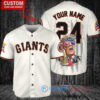 San Francisco Giants x Limited Edition with World Series Trophy Custom Baseball Jersey Cream