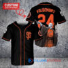 San Francisco Giants x Lord Voldemort Harry Potter with Trophy Custom Baseball Jersey Black