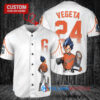 San Francisco Giants x Vegeta Super Saiyan Dragon Ball Z with Trophy Custom Baseball Jersey White City Connect