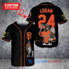 San Francisco Giants x Wolverine Logan with Trophy Custom Baseball Jersey Black